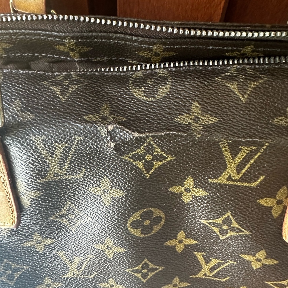 Louis Vuitton Cabas Mezzo Monogram Tote | Vintage Authentic LV Shoulder Bag - Picture 9 of 13